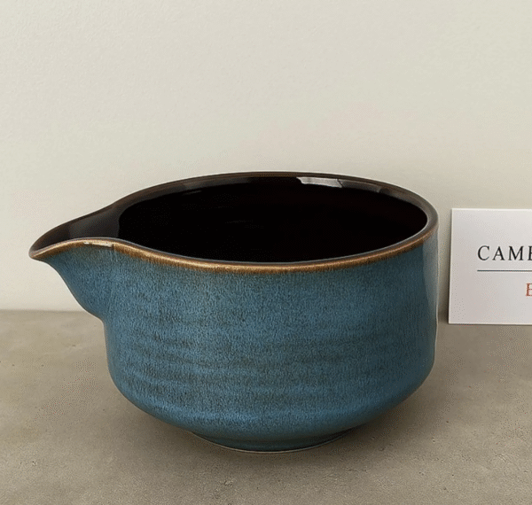 blue matcha bowl