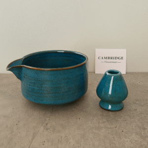 Blue Matcha Bowl & Whisk Holder