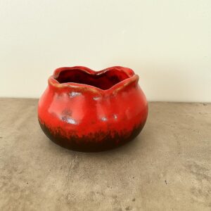 Small Red Ceramic Plant Pot