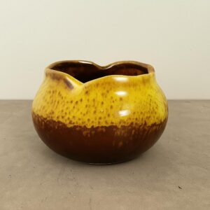 Small Yellow Ceramic Plant Pot