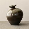 gloss brown vase small